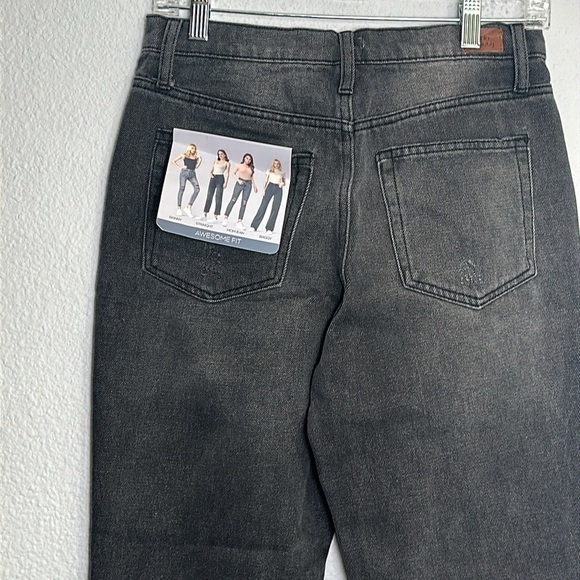 Simple Society Straight Super High Rise Distressed Denim Jeans Size 7/28 NWT - Picture 5 of 12